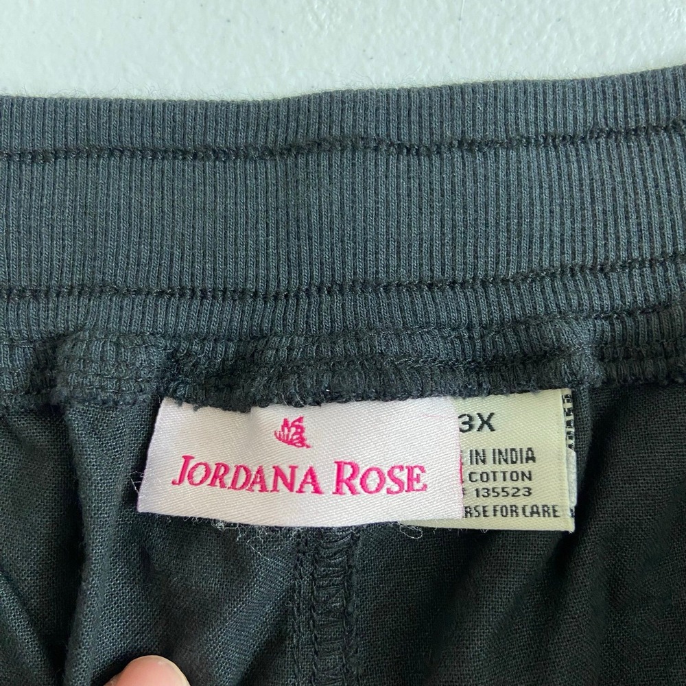 NEW Jordana Rose black pull on pocket relaxed casual 100% cotton shorts 3X - Picture 5 of 7
